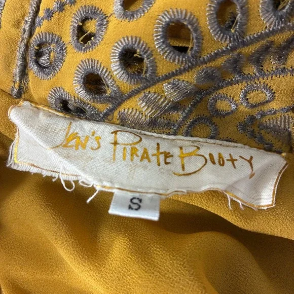 Jen's Pirates Booty Maxi Dress Flamenco Maxi Dress in Citrine Mariachi Eyelet - Picture 5 of 10